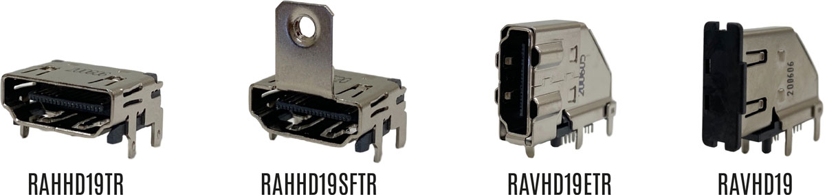 Switchcraft Quality Board level HMDI Connectors