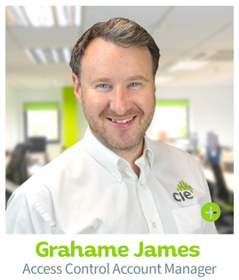 Grahame James, Access Control Account Manager, CIE Electronics