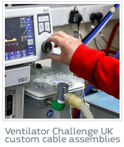Ventilator Challenge UK cable assemblies