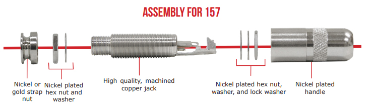 1/4” Strap Nut End-Pin Jacks